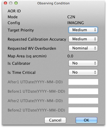 Observing Condition screenshot