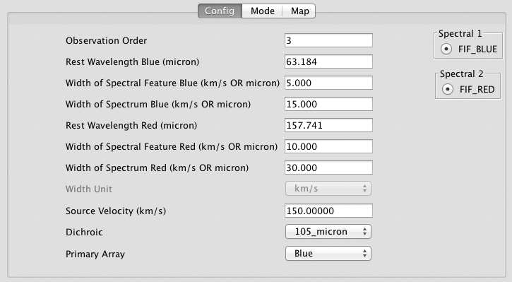 Config panel screenshot