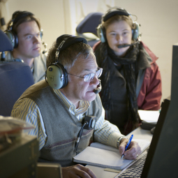 Allan Meyer working at the telescope operator's console