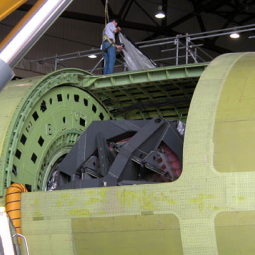 Primary Mirror inside the telescope cavity