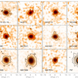 SOFIA/FORCAST imaging at 31.5 μm showing the 20 × 20 arcsec central region of our AGN sample