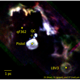 SOFIA/FORCAST Observations of the Pistol and LBV3 Nebulae