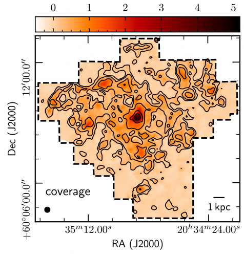 [CII] 158 µm map of the Fireworks Galaxy