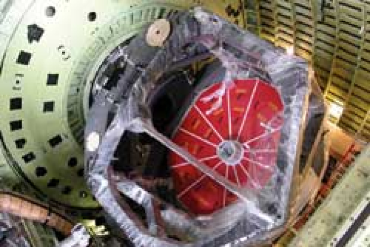 The SOFIA telescope, looking through the cavity opening