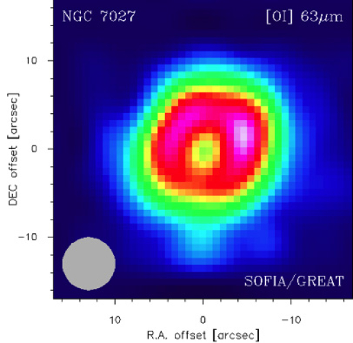 Map of planetary nebula NGC 7027